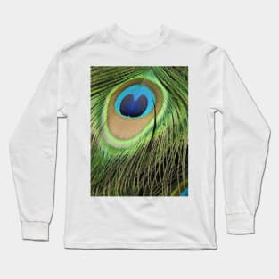 Peacock Feather Long Sleeve T-Shirt